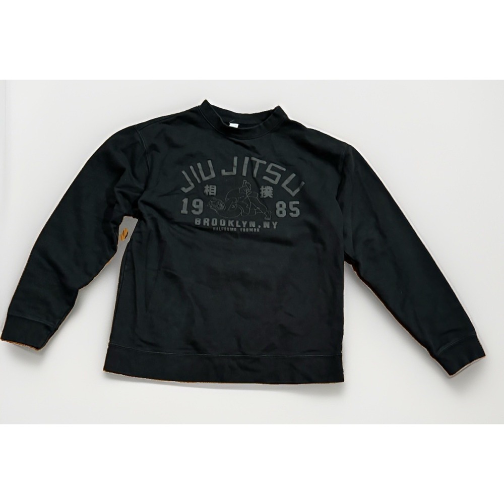 Half Sumo Jiu Jitsu Brooklyn New York Sweatshirt L Black Long Sleeve Training
